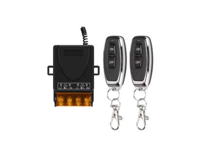 Bezdrátový 433 MHz dálkový ovladač s přijímačem (AC 110–240 V, 1kanálový, 15 A)