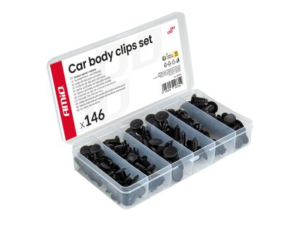 Sada malých autosvorek a špendlíků 146 ks