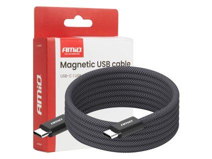 Magnetický USB kabel USB-C na USB-C 60W 100cm
