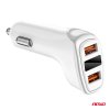 Nabíječka do auta 2x USB-A + tester napětí akumulátoru 3.1A 12/24V