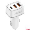 Nabíječka do auta 2x USB-A + USB-C 32W 12/24V