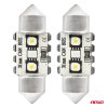 LED žárovka CANBUS 12SMD Festoon C5W 3838 31mm White 12/24V