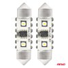 LED žárovka CANBUS 12SMD Festoon C5W 3838 41mm White 12/24V
