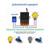 Bezdrátový 433 MHz dálkový ovladač s přijímačem (AC 110–240 V, 1kanálový, 15 A)