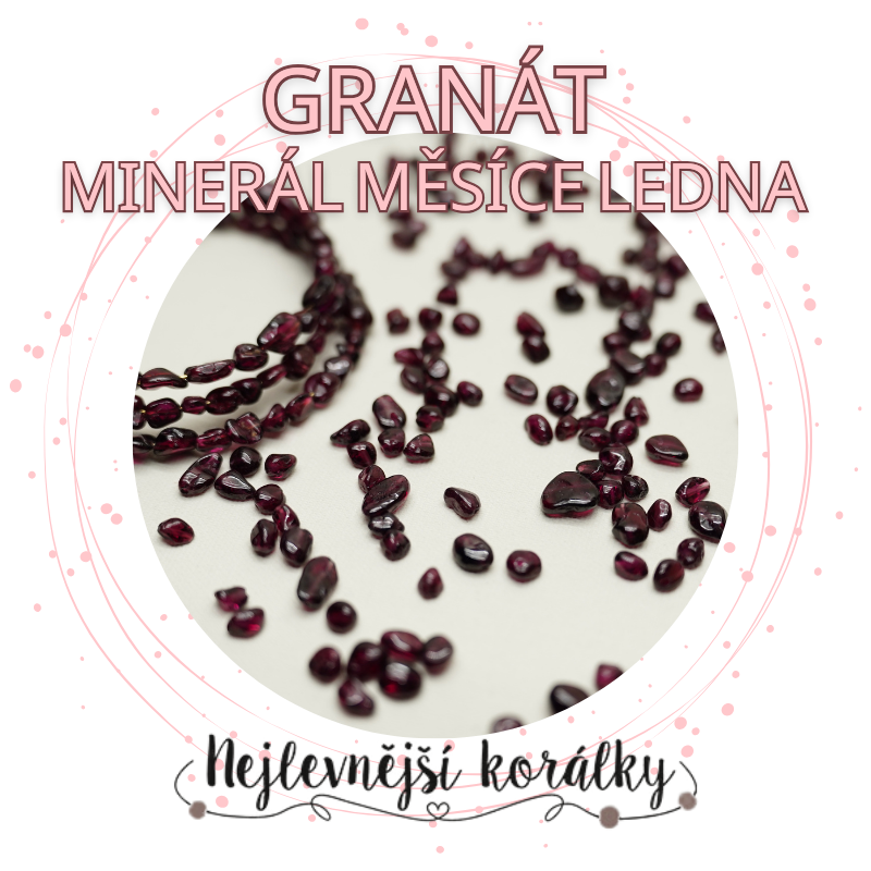 Granát - minerál měsíce ledna