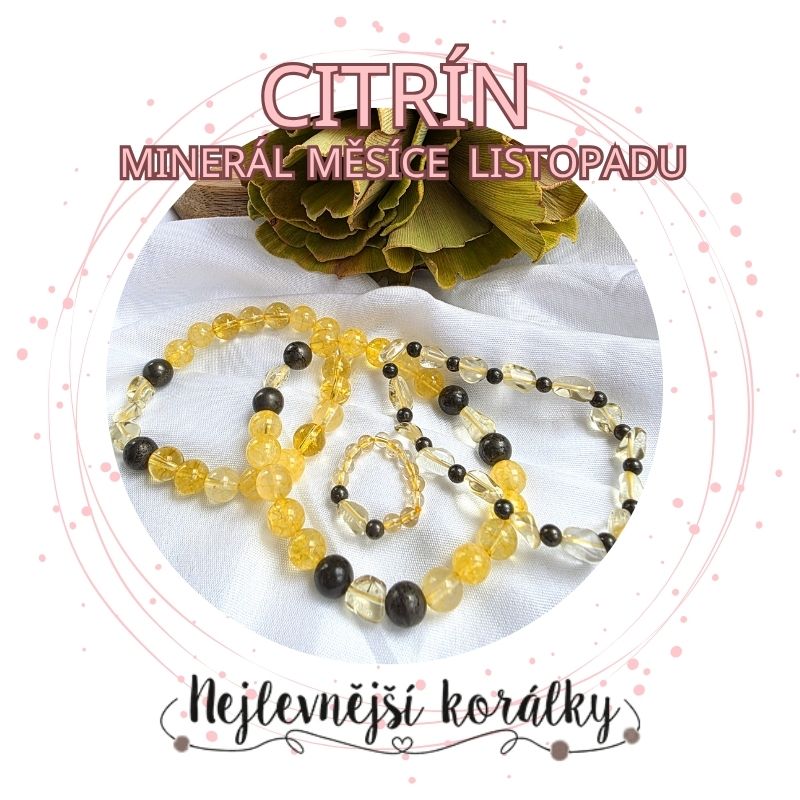 Citrín – minerál měsíce listopadu a slunce v kapse