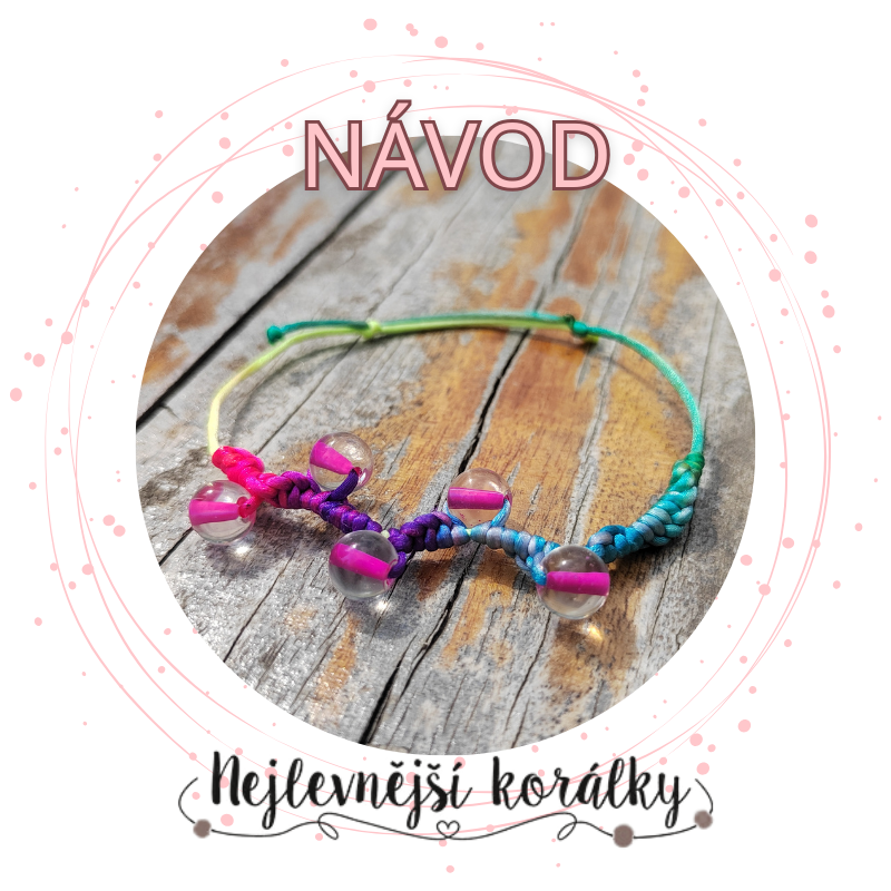 Návod: Saténový náramek s korálky