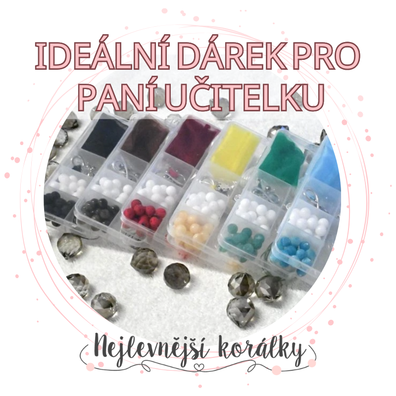 Dárek pro paní učitelku: korálková sada pro kreativní duše