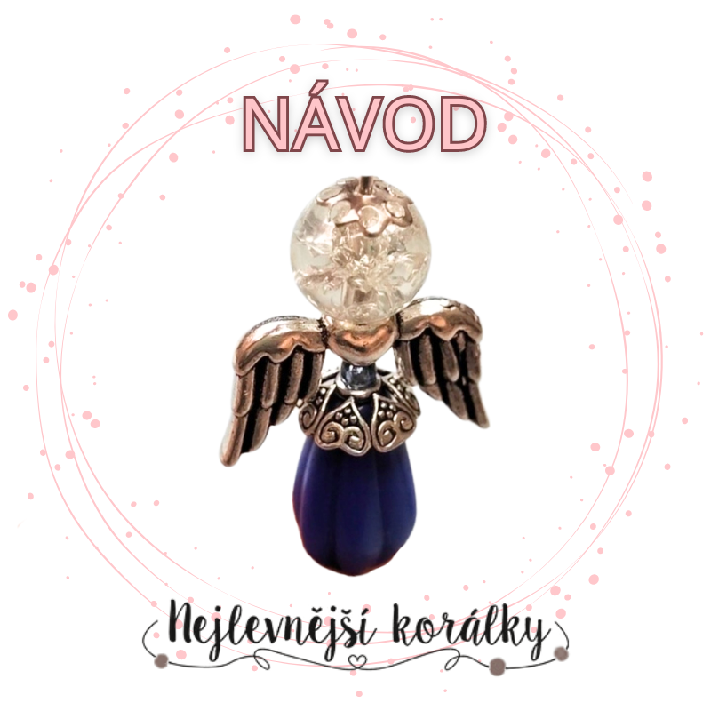 Návod: Andílek z korálků - přívěsek nebo komponent do náramku