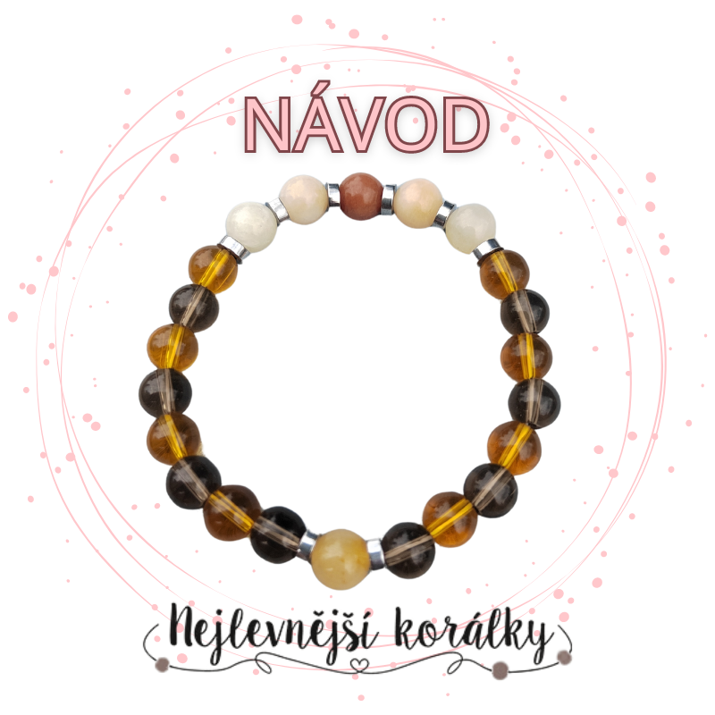 Návod: Náramek s topazem "Amber Elegance"