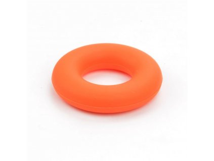 Silikonové kousátko - kruh - oranžové - ∅ 43 mm - 1 ks