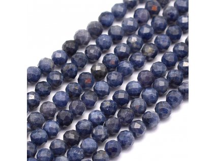 Přírodní safír - broušený - ∅ 4 mm - 1 ks