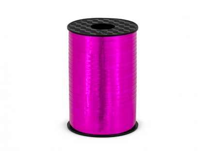 Vázací stuha - neonově růžová - šířka 5mm - návin 225m