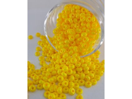 Rokajl Preciosa 6/0 - žlutá - perleť - 1 g