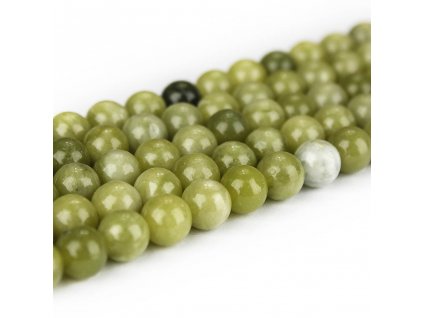 Přírodní olivín - ∅ 6 mm - 1 ks