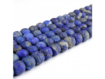 Přírodní lapis lazuli - matný - ∅ 6 mm - 1 ks