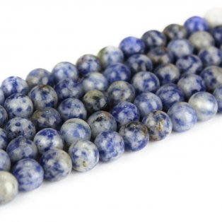 Přírodní modrý jaspis - ∅ 6 mm - 1 ks