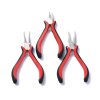 Bižuterní kleště na výrobu šperků - červené - sada - 115~120 x 65~70 mm - 1 ks