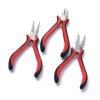 Bižuterní kleště na výrobu šperků - červené - sada - 115~120 x 65~70 mm - 1 ks