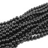 Voskované perly - černé - ∅ 8 mm - 10 ks