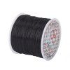 Další pohled na černá elastická lycra Ø 0,8 mm pro posouzení barvy a struktury