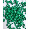 Dřevěné korálky Detoa - tmavě zelené - ∅ 8 mm - 10 ks