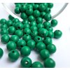 Dřevěné korálky Detoa - tmavě zelené - ∅ 8 mm - 10 ks