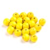 Dřevěné korálky - žluté - ∅ 8 mm - 10 ks