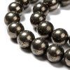 Přírodní korálky z minerálu pyrit o průměru 10 mm