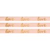 Lemovací pruženka - meruňková - "love" - 15 mm - 5 m