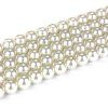 Zobrazení provedení: shell perla bílá Ø 4 mm, velikost shell perly je 4 mm