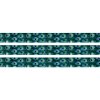 Lemovací pruženka - smaragdová - paví peří - 15 mm - 5 m