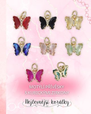 🦋 Elegantní a zábavný detail pro tvé šperky! Motýlci s jiskřivými kubickými zirkony dodají šarm, lehkost a třpyt každému...