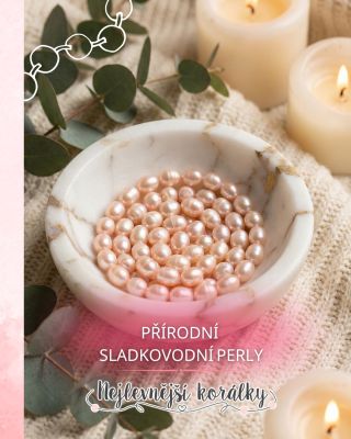 🌸 Perla není jen korálek — je to malý klenot přírody. Její jemný růžový nádech a nepravidelný tvar dávají šperkům...