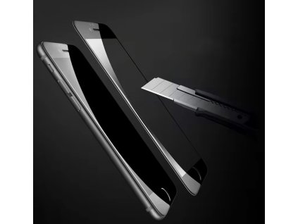 Ochranné sklo Apple iPhone 7 a 8 generace černý silný rám  Designový rám s extra ochranou