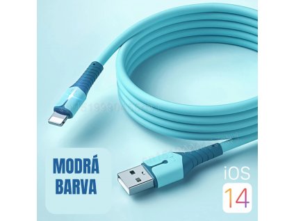 Rychlonabíjecí synchronizační kabel USB - Modrý