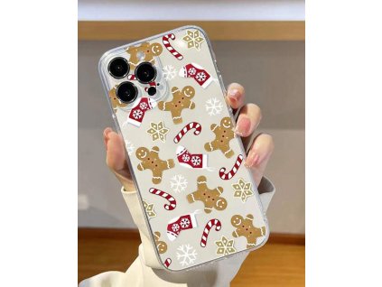 Vánoční kryt na iPhone s perníčky
