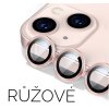 Barevné ochranné sklo na fotoaparát Apple iPhone - RŮŽOVÉ 1ks