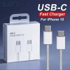 Synchronizační nabíjecí kabel USB-C 2 metry pro Apple iPhone