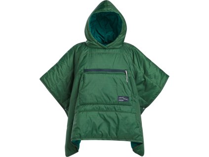 KIDS HONCHO PONCHO Stripe Print dětské eraLoftové pončo zelené s proužky