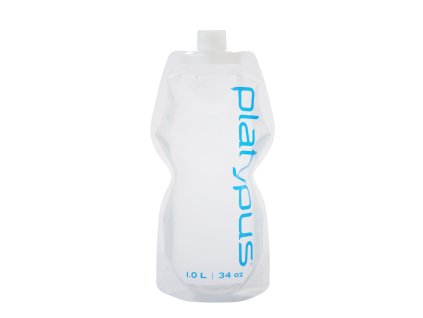 SOFTBOTTLE 1,0L Platy Logo Closure Cup láhev průhledná s logem