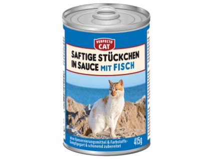 Perfecto Cat saftige Stuecke in Sosse Fisch 415g