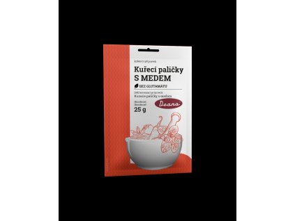 Kureci palicky s medem 25g red