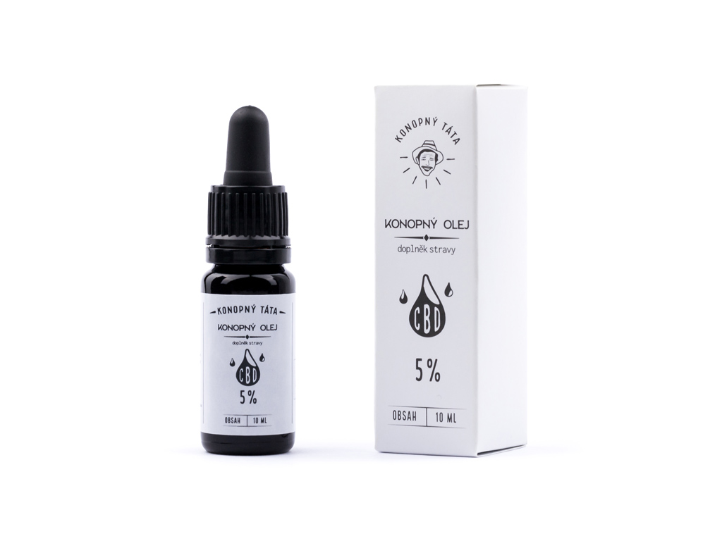 Konopný Táta CBD Konopný olej 5% 10ml