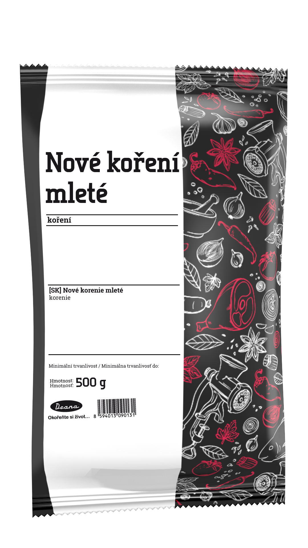 Nové koření mleté 5kg