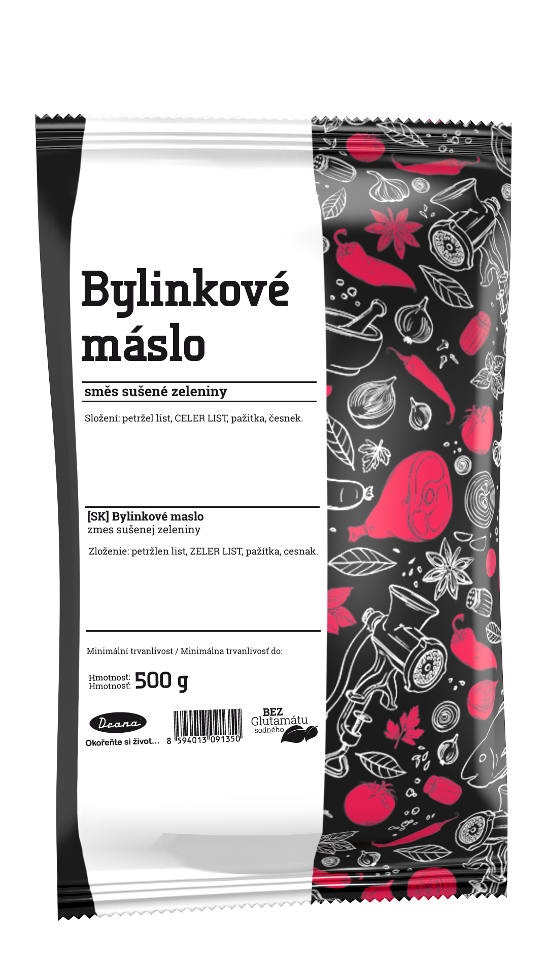 Bylinkové máslo 500g