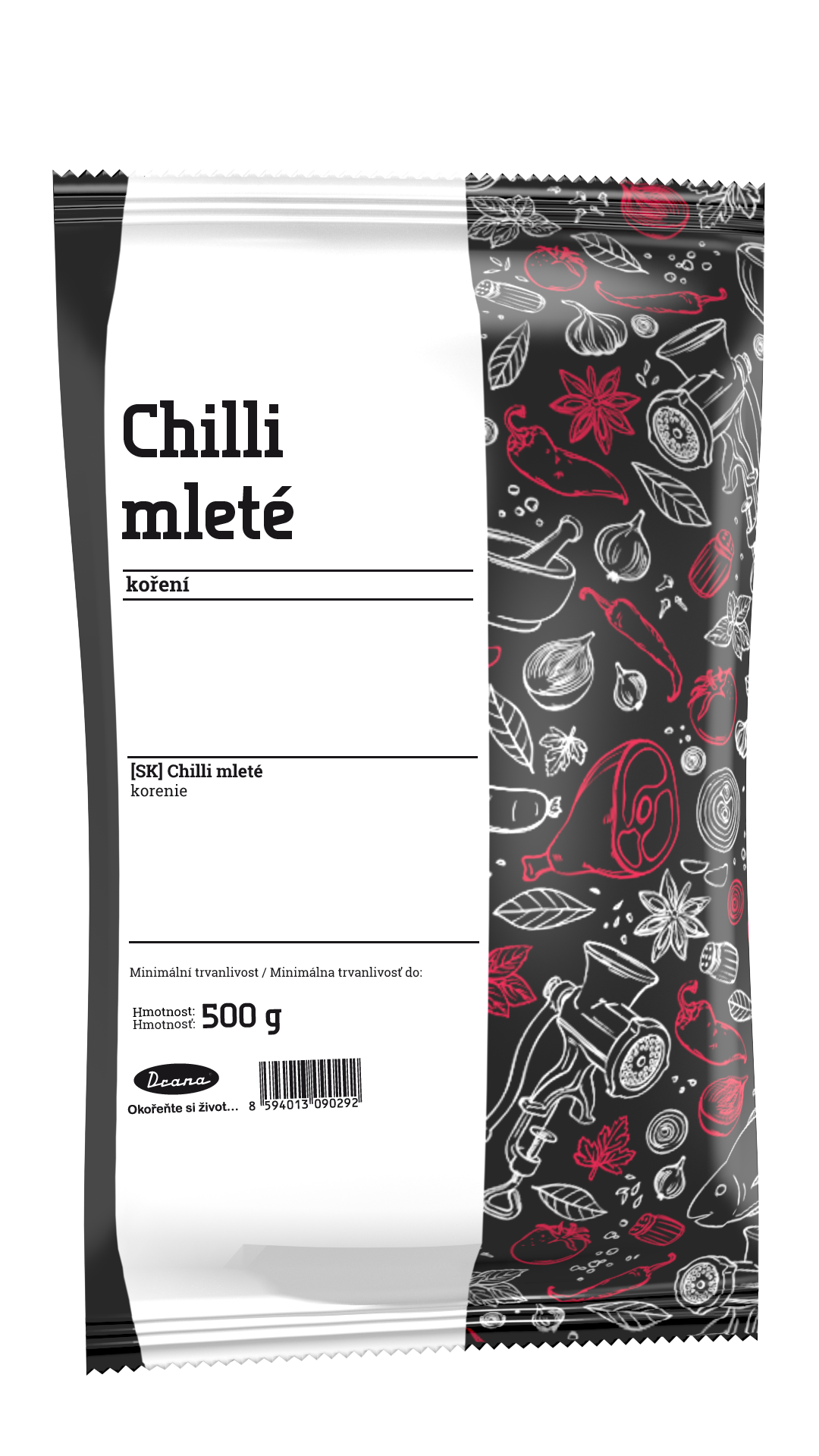 Chilli mleté 500g