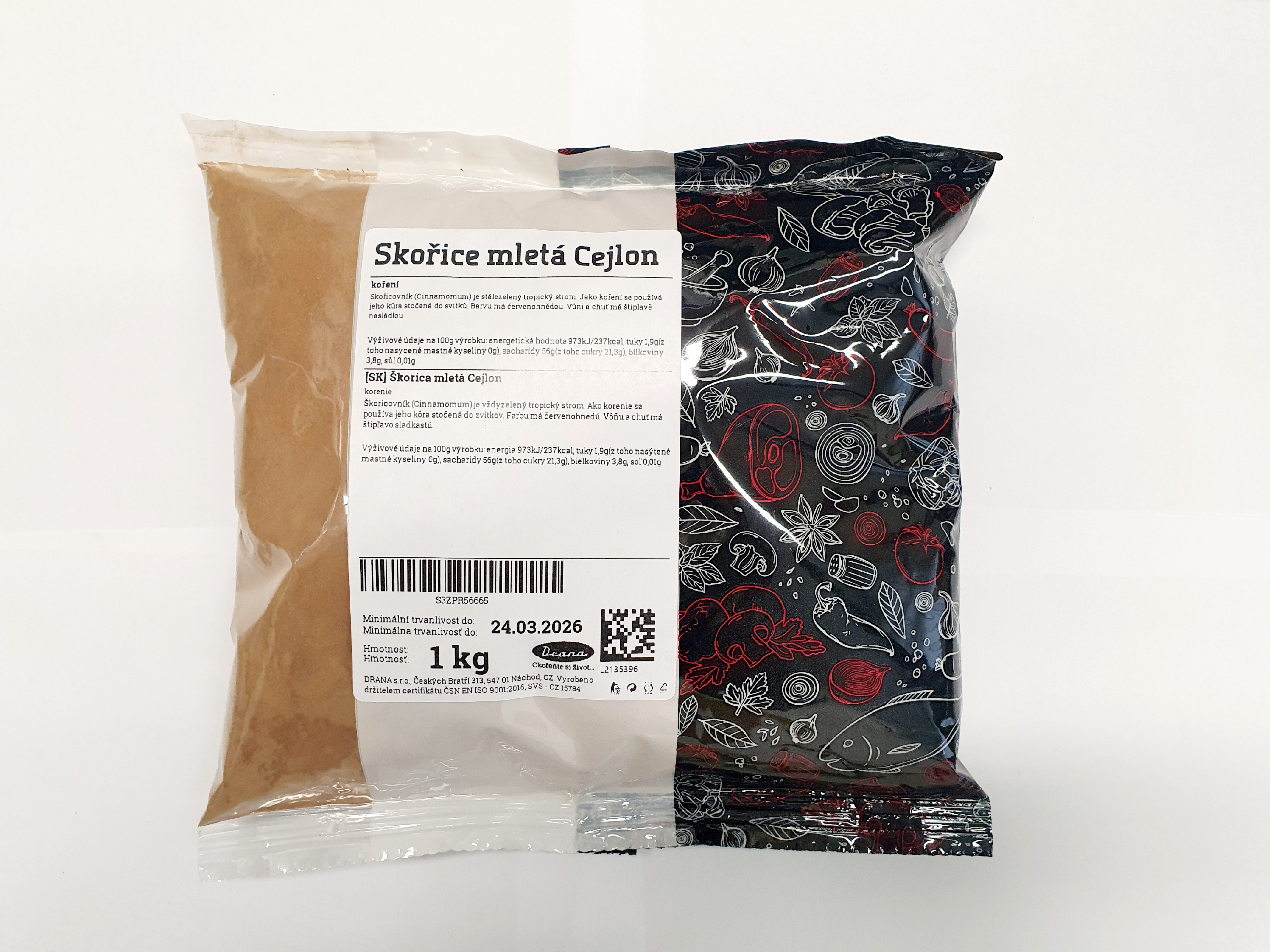 Skořice mletá Cejlon 1 kg