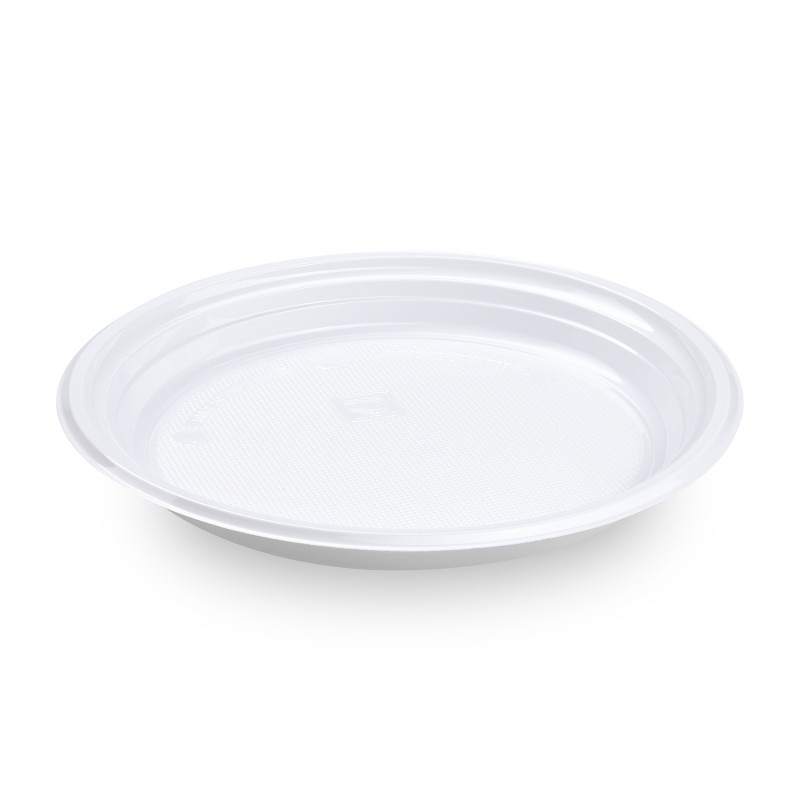 WIMEX Plastový talíř bílý Economy opakovaně použitelný 100ks