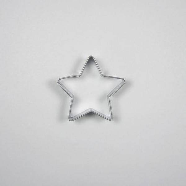 Nerezová vykrajovací formička - Hvězda č.3 - 1 ks
